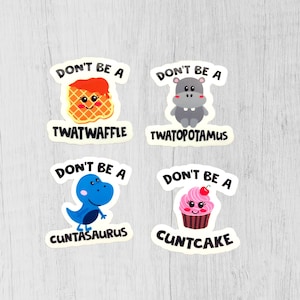 Don't Be A Sticker Bundle, zabawny prezent dla współpracownika, prezent świąteczny dla siostry, wypełniacze skarpet dla najlepszej przyjaciółki, zabawne naklejki dla dorosłych
