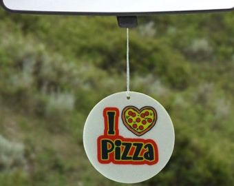 Ambientador de carro com decoração de pizza, presente de aniversário para o pai, pai de pizza, presente de dia dos pais da esposa, presente engraçado do pai da filha
