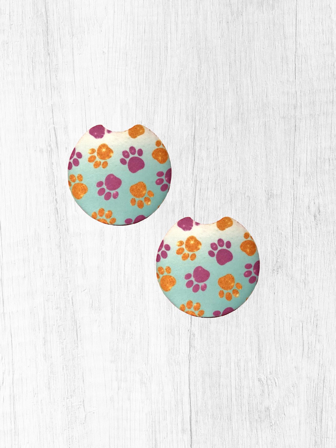 Car Coasters - Paw Print Dog Mom - Neoprene – Dotty's Farmhouse