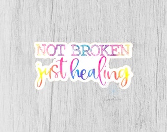 Healing Stickers, Mental Health Sticker, Inspirational Stickers, Motivational Decor, Mental Health Gift, Secret Santa Gift, Stocking Stuffer