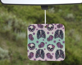 Odświeżacz powietrza do samochodu Pastel Goth Decor, Akcesoria samochodowe, Zapach samochodowy, Dekoracja samochodowa, Niepowtarzalny prezent urodzinowy, Prezenty świąteczne, Prezent dla Tajemniczego Mikołaja