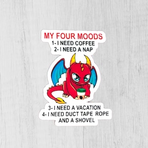 Dragon Stickers for Women, Dragon Stickers Cute, Dragon Lover Gift, Cute Stickers for Laptop, Stocking Stuffer for Teens, Secret Santa Gift