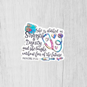 Nurse Sticker, Nurse Week Gift, Laptop Stickers Medical, Stickers for Nurses, Nursing Graduation Gift, Birthday Gift for Nurse
