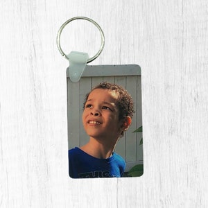 Custom Photo Keychain, Personalized Gift for Husband, Christmas Gift for Sister, Secret Santa Gift, Stocking Stuffers for Women
