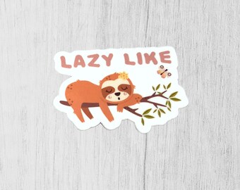 Cute Sloth Sticker for Women, Stocking Stuffer for Teens, Secret Santa Gift, Christmas Gift for Best Friend, Funny Stickers, Christmas Gift