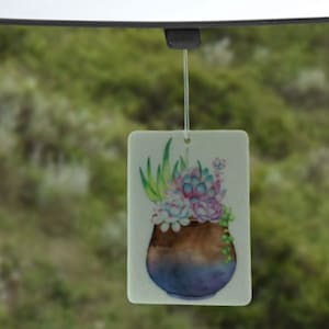 Sukkulenten Dekor Auto Freshener, Sukkulenten Geschenk, Sukkulenten Party Gastgeschenk, Neues Auto Geschenk, Neue Fahrer Geschenk, Plant Lady Geschenke, Auto Duft Freshie