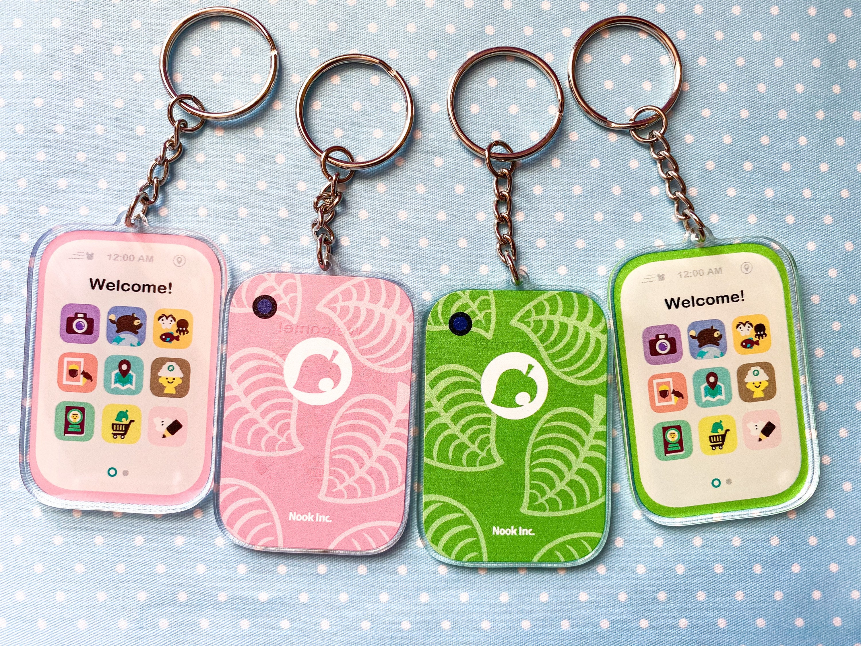 Animal Crossing Nook Phone 2,5-inch acrylbedels (ACNH)