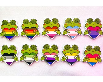 LGBT+ Frog Stickers