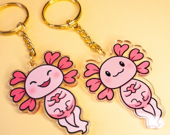 Axolotl hart acryl bedels