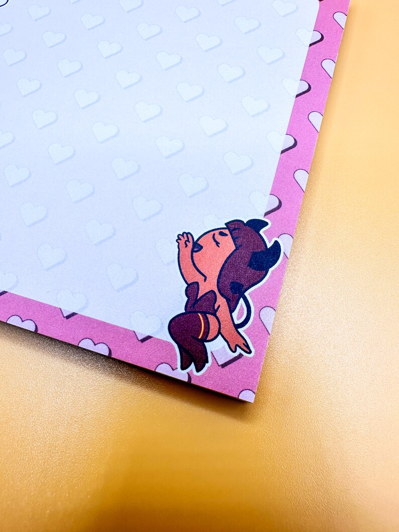 Angel and Devil Demon Notepads | Cute Memo Office Notes Stationary ...