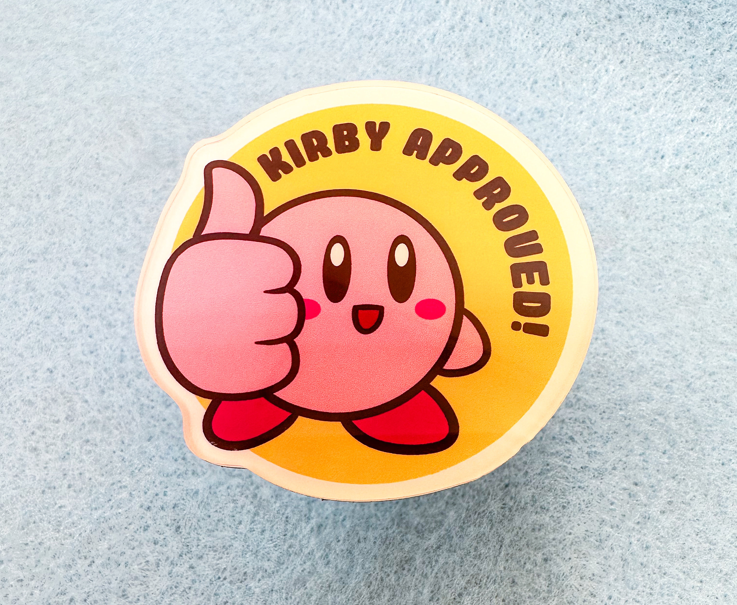 Kirby Approved Cute Magnet/ Vinyl Sticker