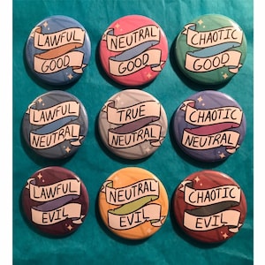 DnD Alignment Buttons (Dungeons and Dragons)