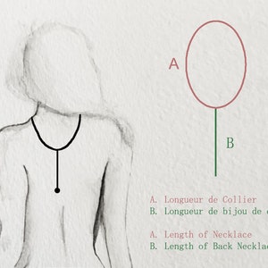 Mia-Collier de dos mariage minimaliste,Bijou de dos mariée,Sautoir de dos perle,Bijoux mariage moderne,Champêtre,Boho,Moderne,Robe dos nu image 9