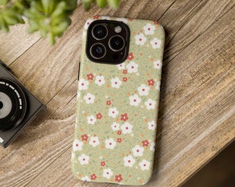 Daisy Babe Retro Phone Case, Vintage Floral, Protective Cover for iPhone Samsung