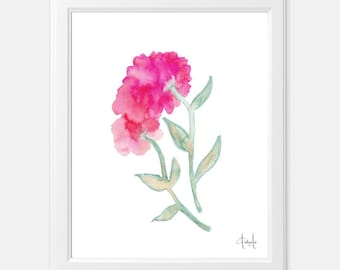 Watercolor Flower 8x10 unframed print