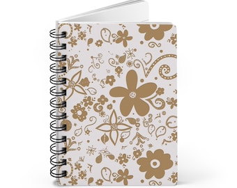Paisley Flower Doodle Journal, Blank Notebook, Sketchbook, Writing Journal, Diary, Bullet Journal, Gift for Artists, Writers, Creatives