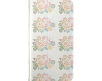 Flip Cases, Cactus floral bouquet phone cover, Succulent plant design, Southwest desert style, Protective phone case, Gift for plant lover,
