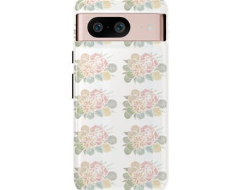 Cactus Floral Bouquet Tough Case, Protective Cover, Succulent Boho Design, Cacti Lover Gift, Botanical Phone Accessories Google, Samsung