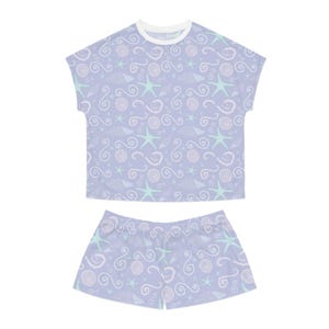 Beachy pajamas Coastal Starfish and Seashells