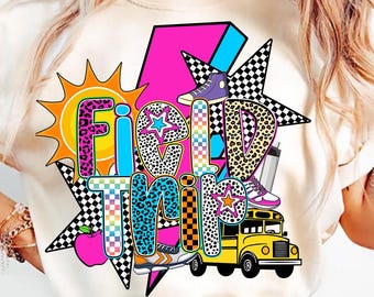 Preppy Field Trip PNG, Field Trip teacher Png, Sports Day Png, Field day Png, Field day Volunteer, Field day Squad, Field day trendy Png
