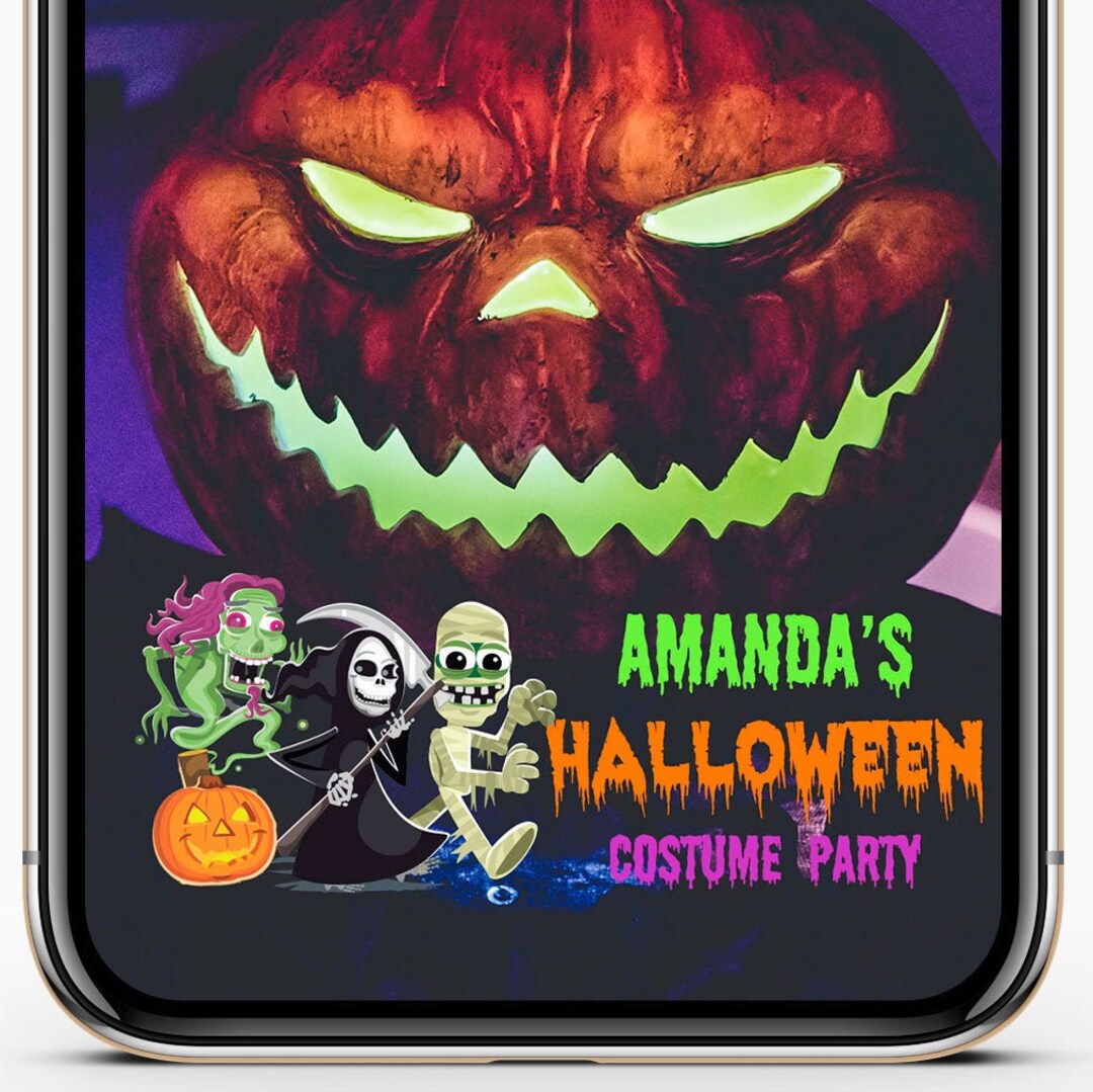 Halloween Snapchat Filter Halloween Party Geofilter Costume Etsy