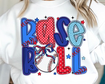 Baseball Coquette PNG: Mama Bogen Spieltag Design (Digitaler Download)