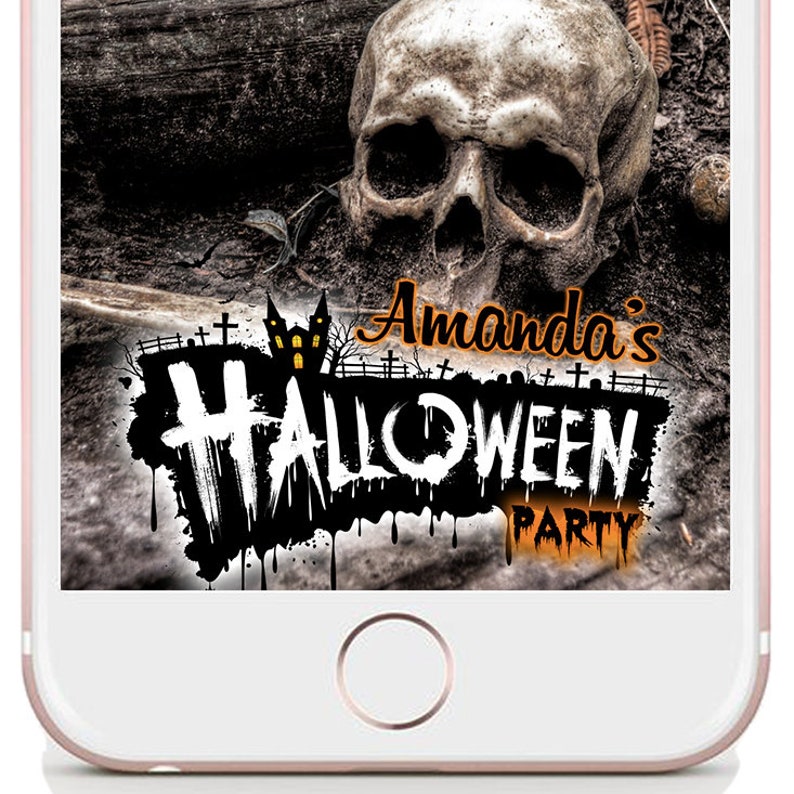 Halloween Snapchat Filter Halloween Party Geofilter Etsy