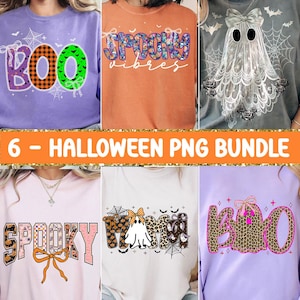 Halloween Preppy Coquette Bundle PNG - Halloween girly shirt designs sublimation