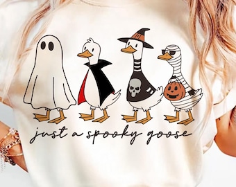 Ganso de Halloween espeluznante PNG: Gráfico de disfraz divertido (Descarga digital)