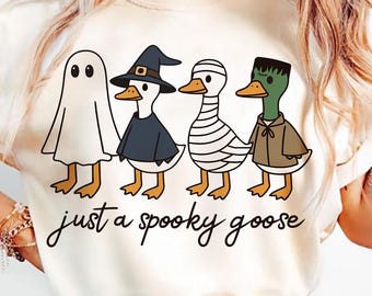 Ganso espeluznante de Halloween PNG: Gráfico divertido de película de terror (Descarga digital)