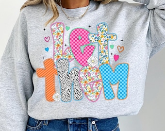 Preppy Let Them PNG: Mental Health Positive Quote (Digital Download)