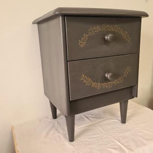 Petit Meuble Chevet en Marbre et Laiton - Début XXe
