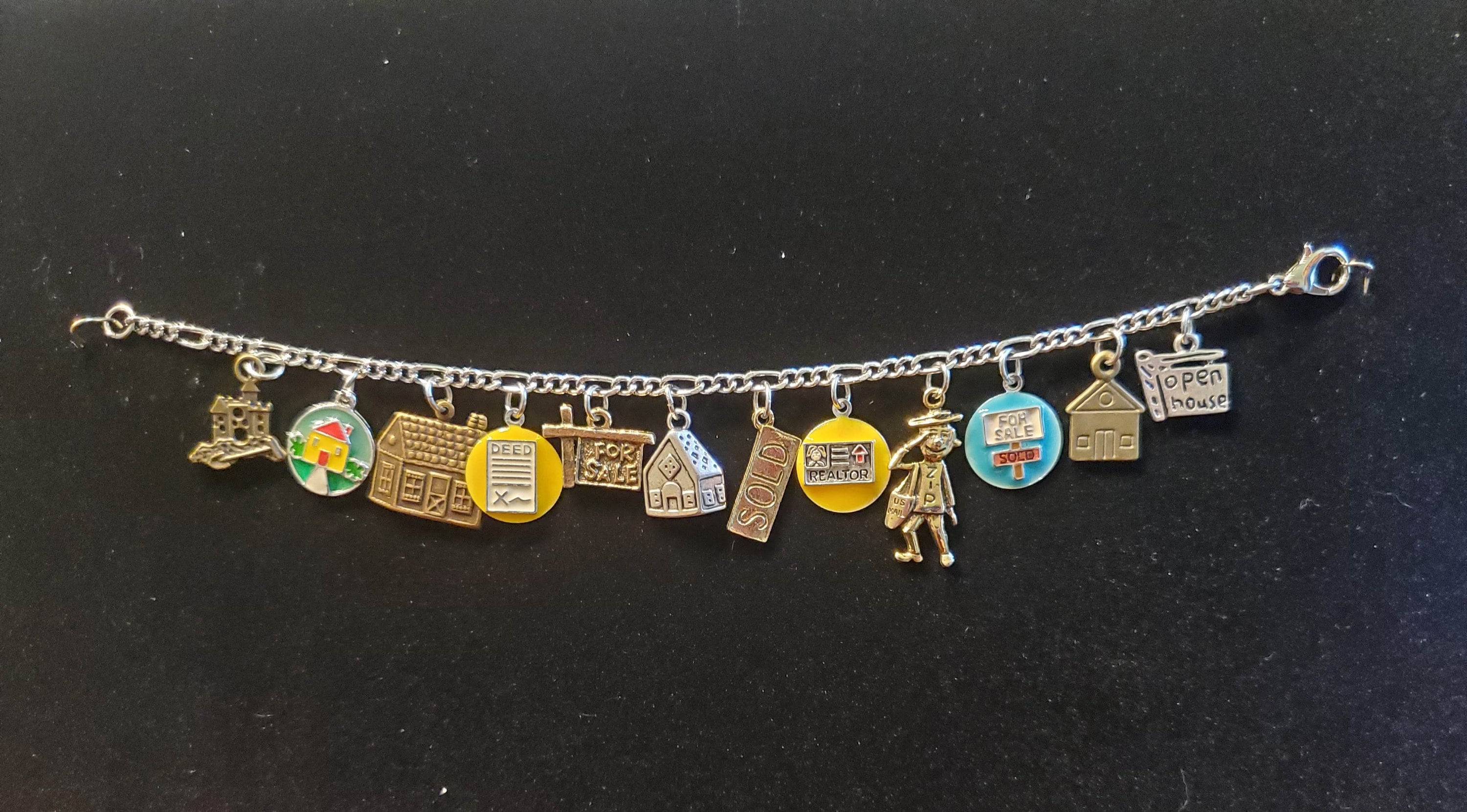 Realtor Bracelet Handmade Vintage Recycled Victorian Costume