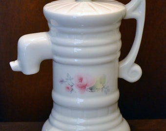 Irish Parian Donegal Fine China "Irish Rose" Pompe à queue de vache, article très rare