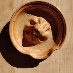 Italian Hand Made Ceramic Juicer from the Murge Area of Southern Italy, Signed.
