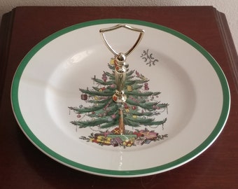 Spode Christmas Tree Cookie o Tidbit Dish S3324-U
