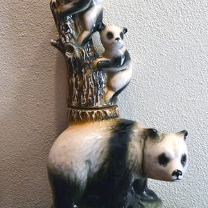 Jim Beam Giant Panda and Cubs Decanter from the 1980&#39;s