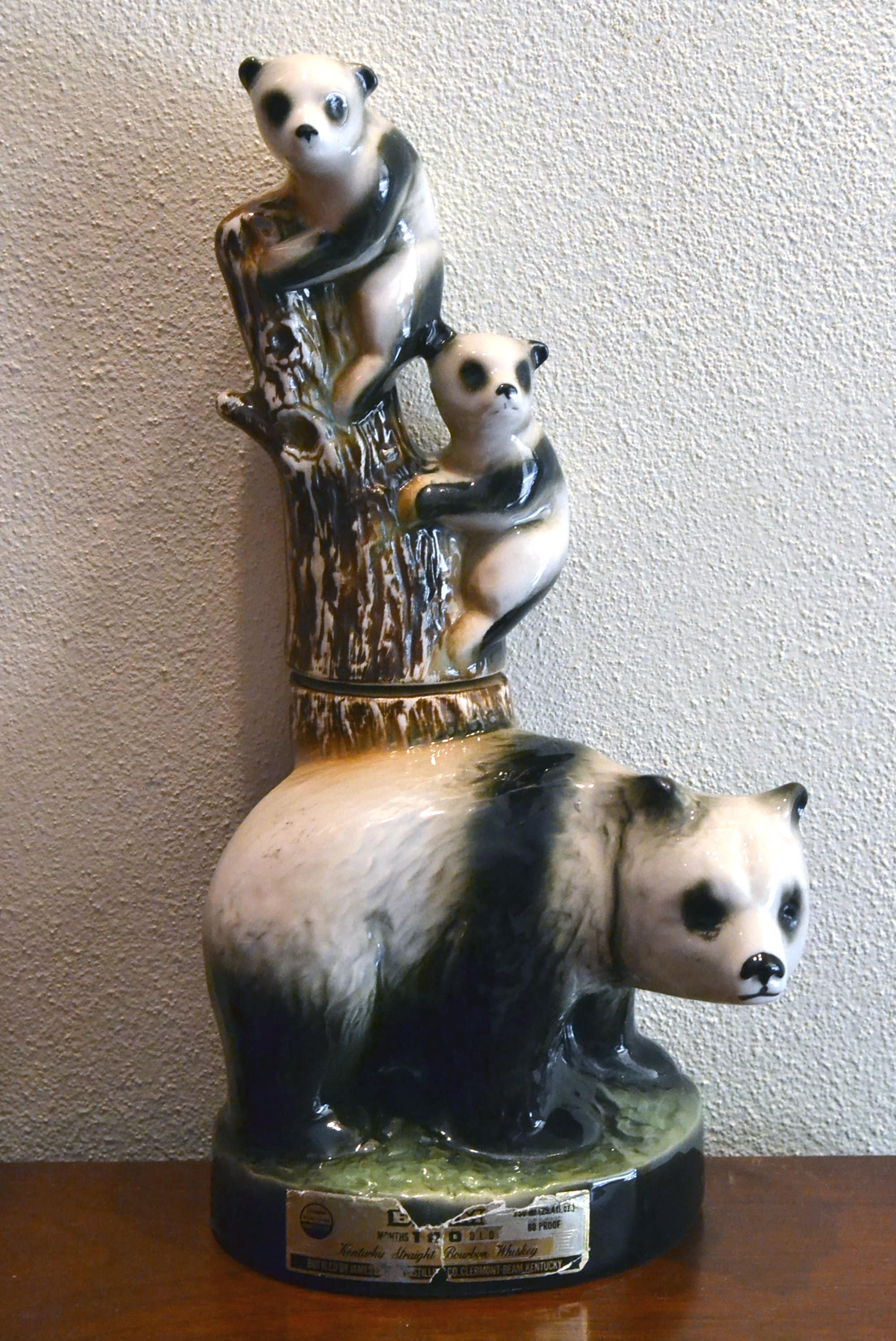 Jim Beam Giant Panda and Cubs Decanter From the 1980's - Etsy