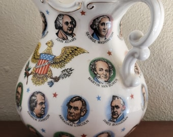 Lanceur présidentiel. millésime 1965. Washington à Johnson. Objet de collection présidentiel unique.