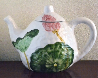 théière florale INTRADA vintage, fabriquée en Italie, très rare