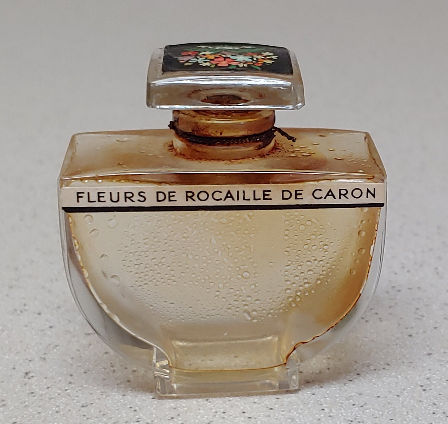 Perfume Empty Bottle Fleurs de Rocaille Caron Vintage 1933