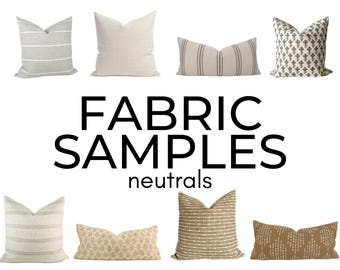 Fabric Samples/Swatches, neutrals