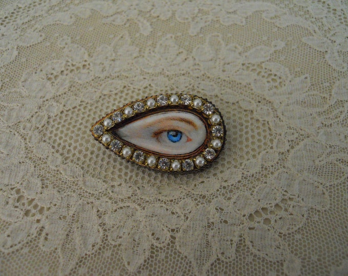 Lover's Eye Brooch Pin Antique Inspired Hand Etsy