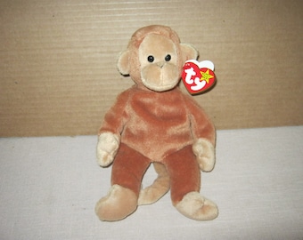 Vintage Ty Rare Original Beanie Baby Bongo the Monkey