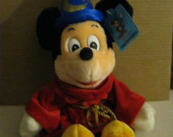 Vintage Disney's The Sorcerer's Apprentice Plush Mickey Mouse