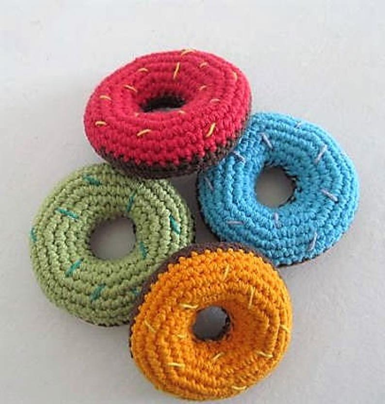 gift Donuts crocheted dinette child/'s toy
