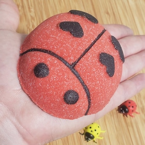NEW! Lady Bug Bath Bomb with 1 Surprise Toy Inside