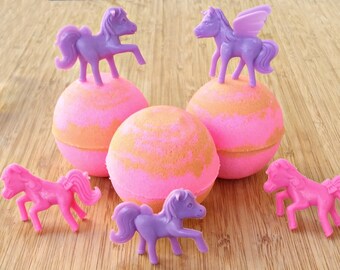Peachy Pony Bath Bomb NEW! | Children's Bath Bomb | Kid Fizzies | Surprise Toy Inside