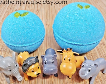 Safari Surprise Toy Inside Bath Bomb | Safari Animal Toys | Kids Hatching Toy