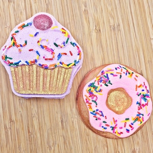 XL Sweet Treat Bath Bomb | Cupcake or Pink Doughnut | NO TOY